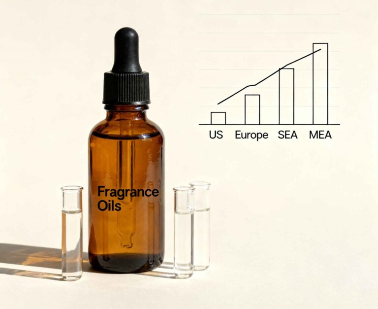 The Global Demand for Fragrance Oils: Key Markets and Trends (US, Europe, SEA, MEA) 4 The Global Demand for Fragrance Oils Key Markets and Trends US Europe SEA MEA 3