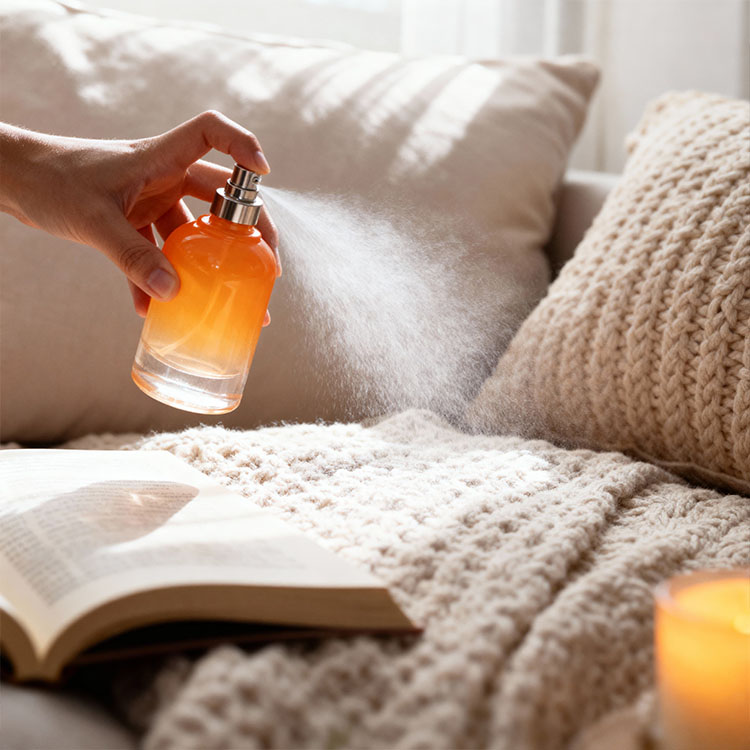 Room spray fragrances: solvents, flash point, regulations, residue